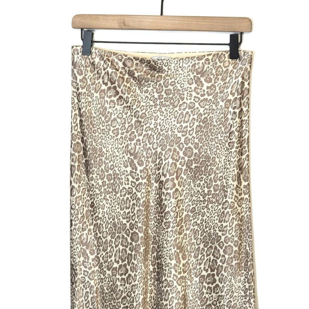 Rails Leopard Print Midi Skirt In Cream And Tan - image 3